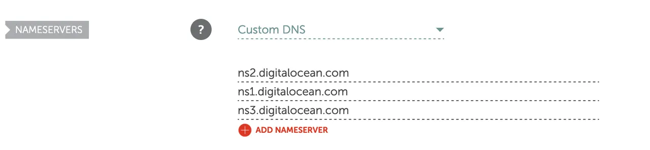 Changing nameservers