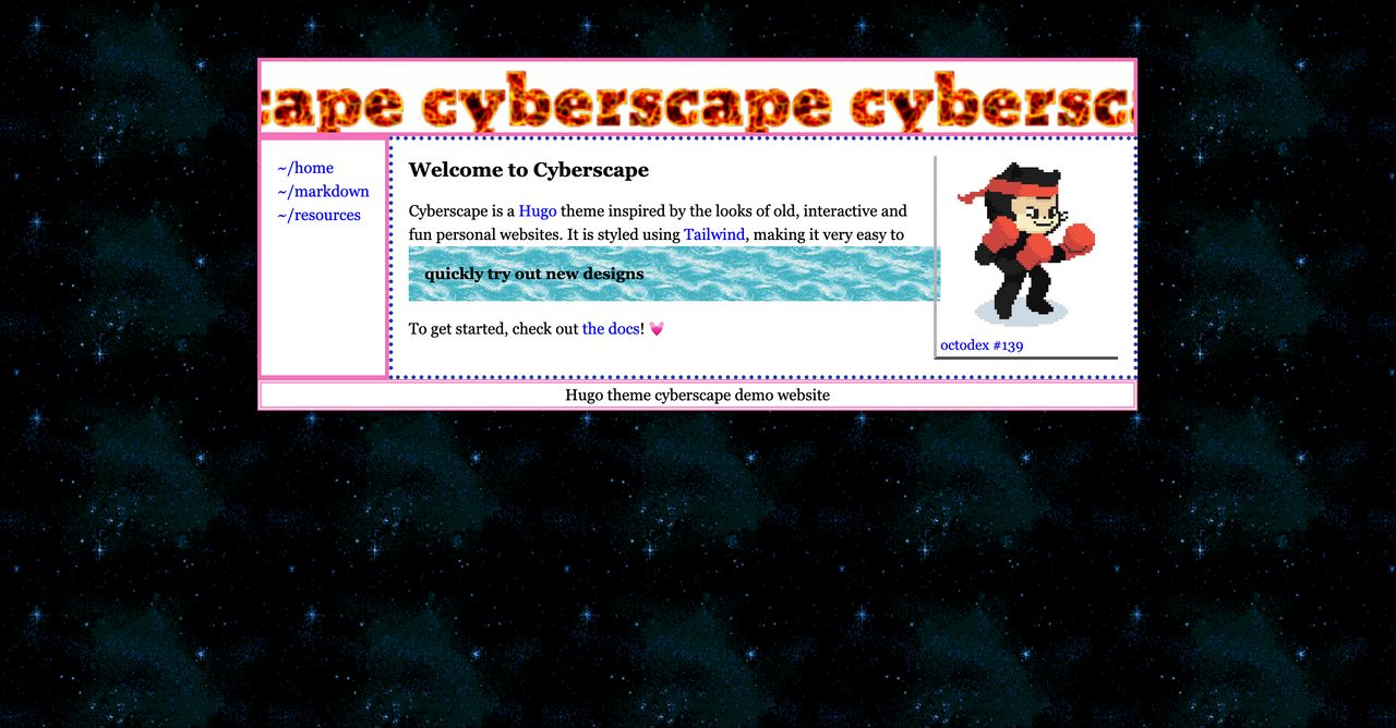 Cyberscape theme